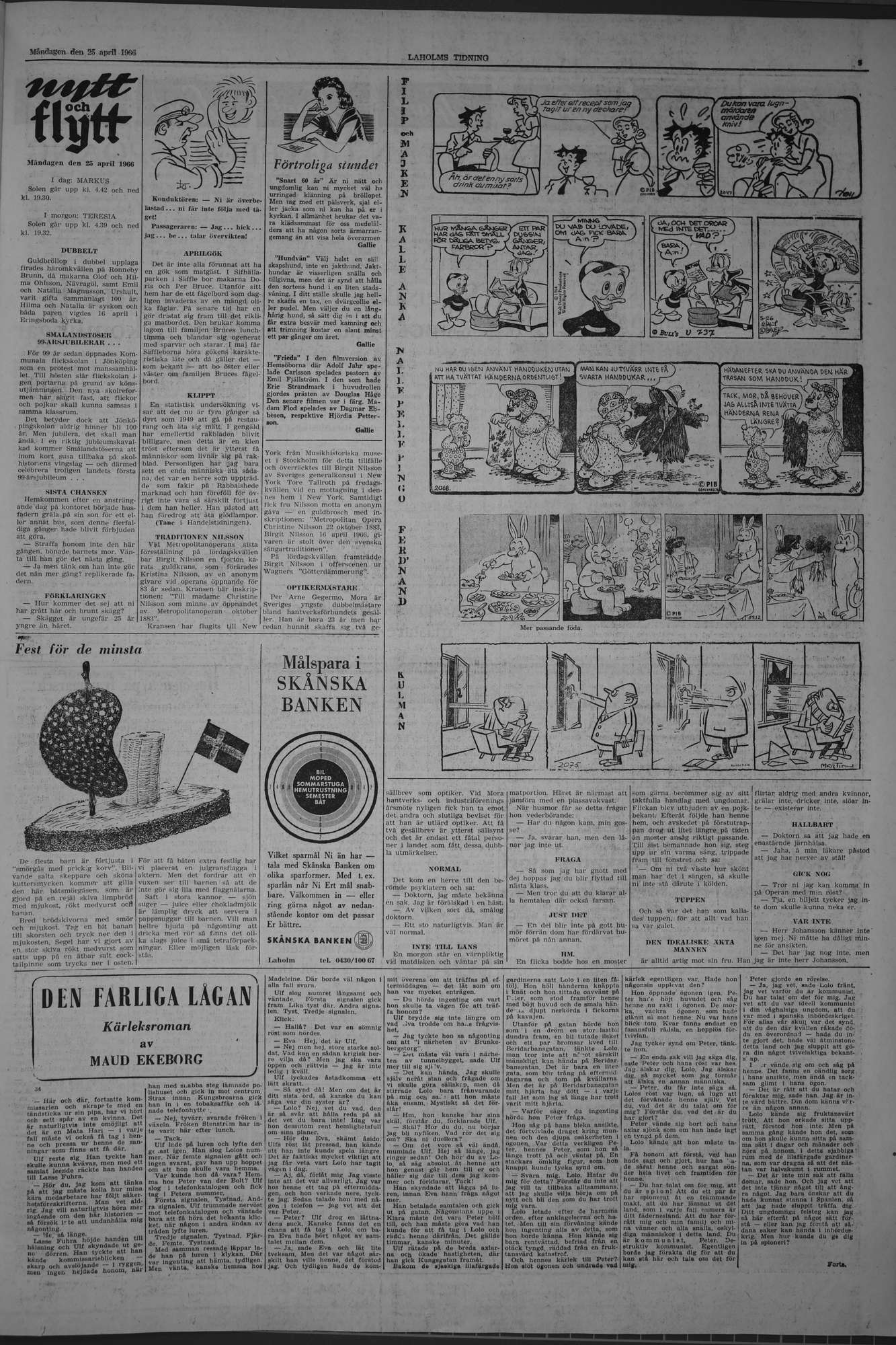 Laholms Tidning Måndag 25 april 1966, sida 5