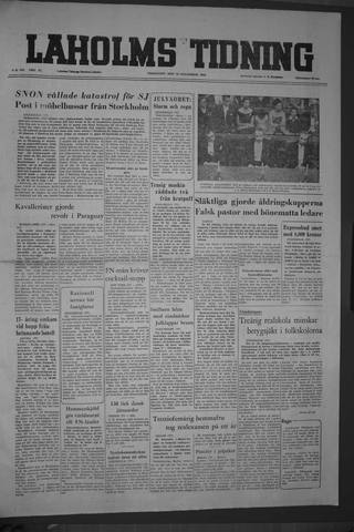 Förstasidan, Fredag 23 december 1955