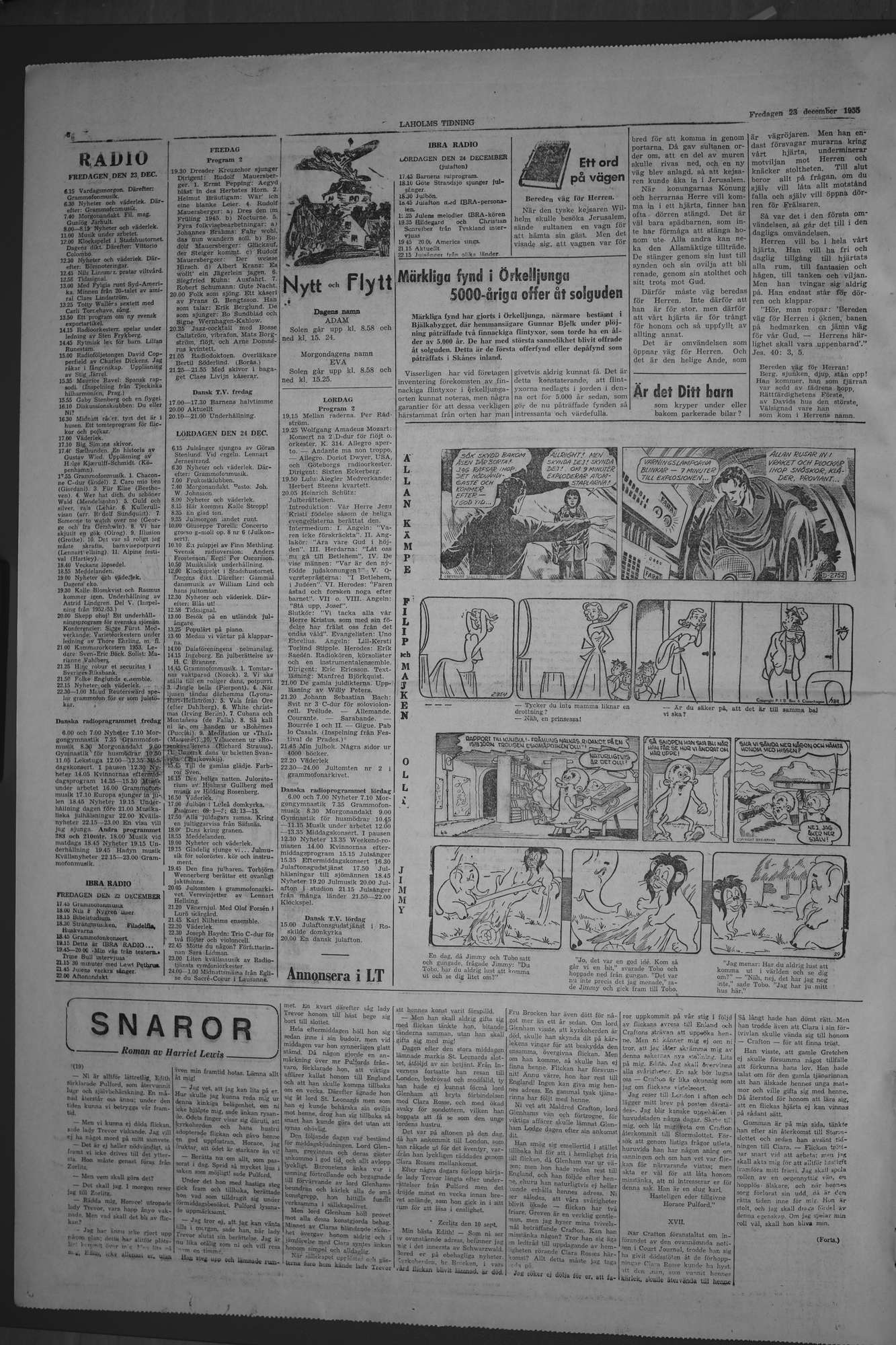 Laholms Tidning Fredag 23 december 1955, sida 6