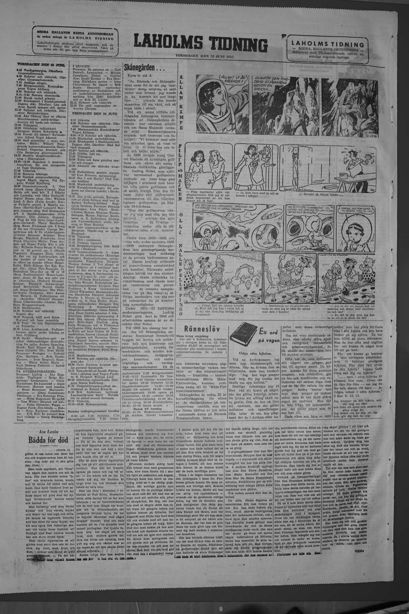 Laholms Tidning Torsdag 23 juni 1955, sida 8