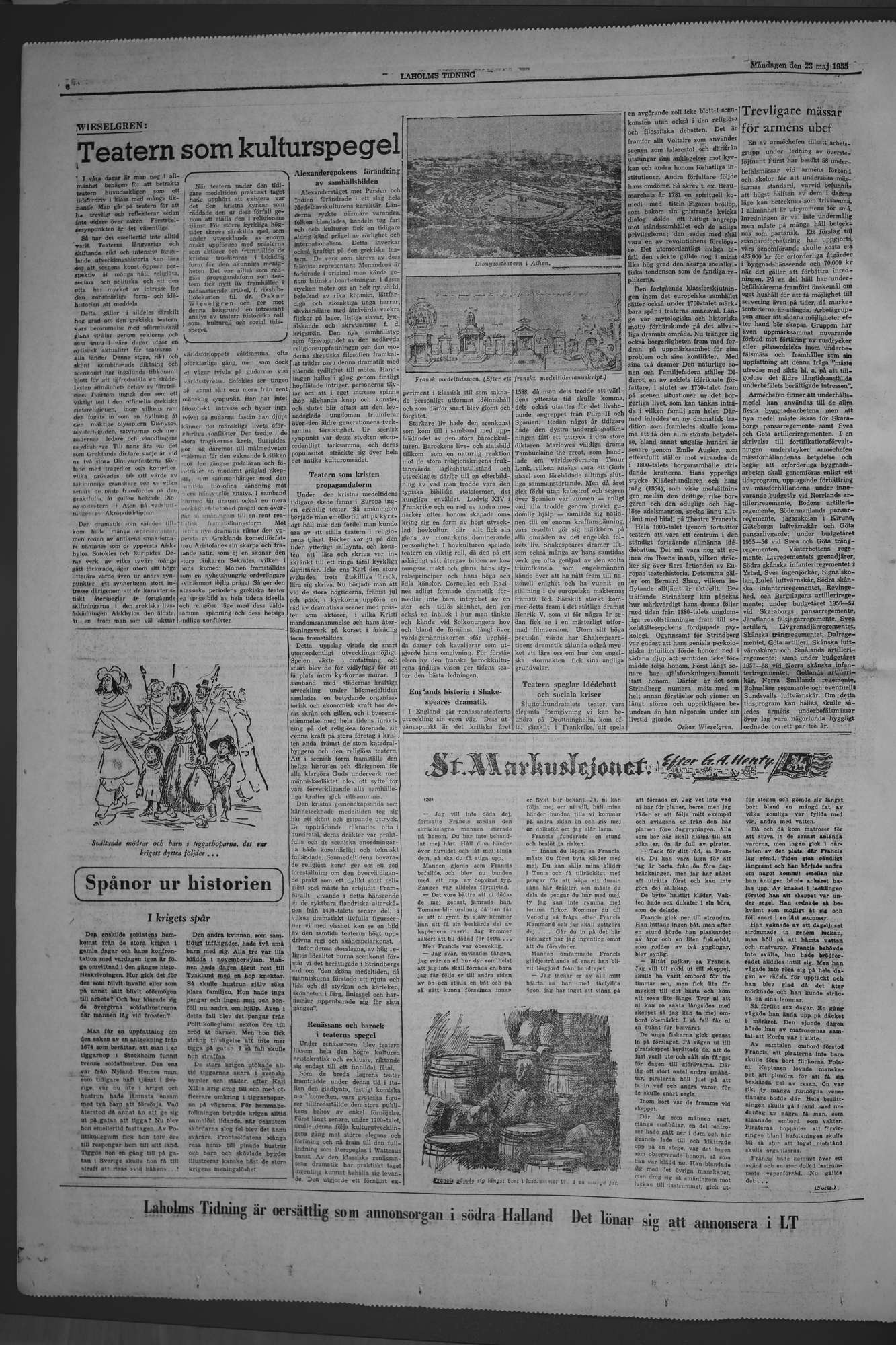 Laholms Tidning Måndag 23 maj 1955, sida 6