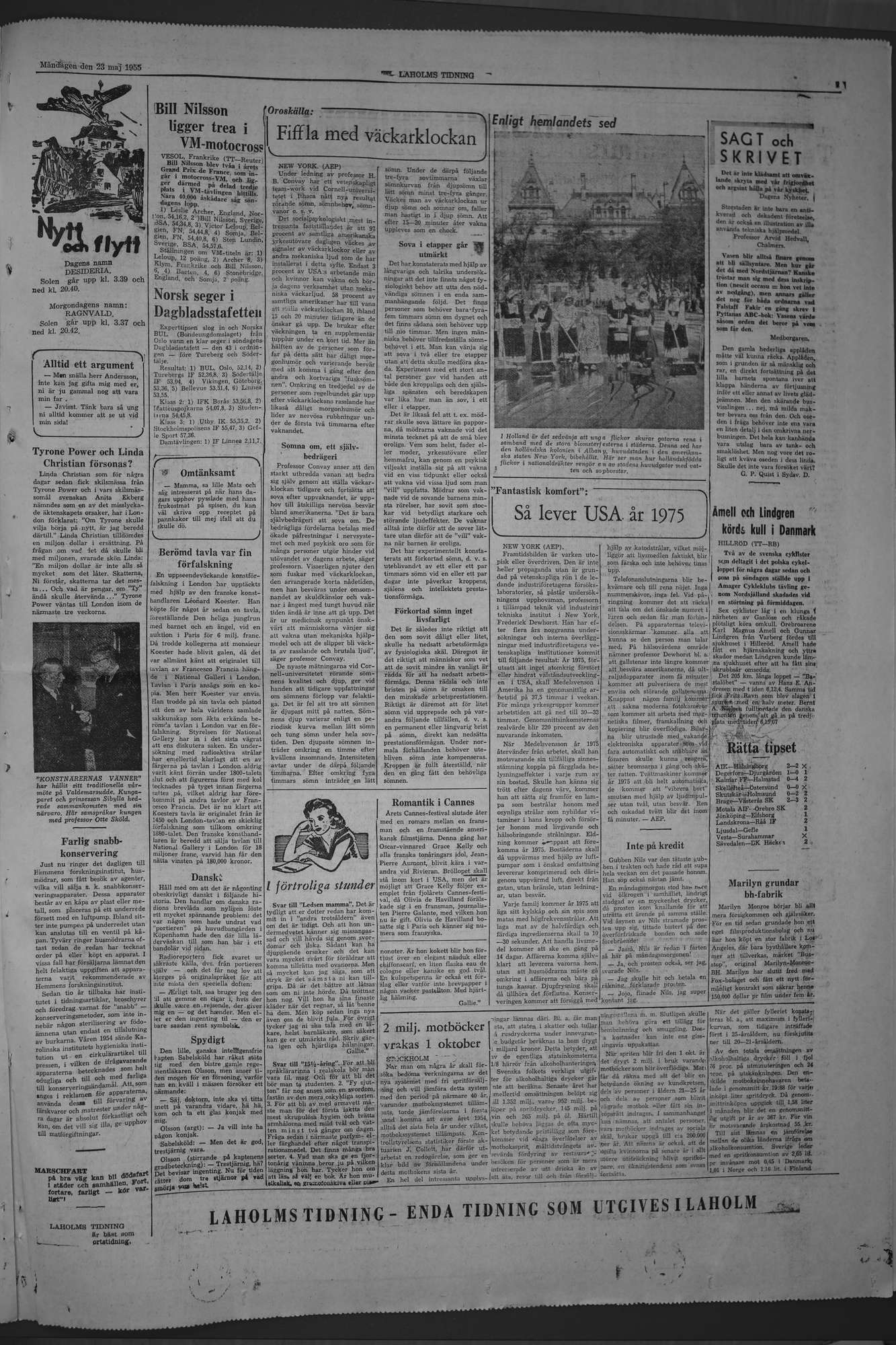 Laholms Tidning Måndag 23 maj 1955, sida 7