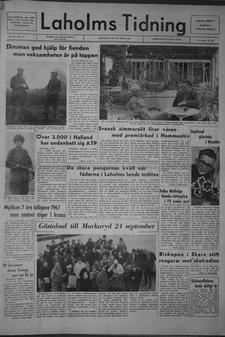 Förstasidan, Tisdag 26 april 1966