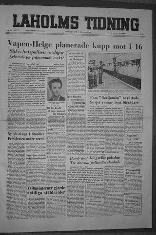 Förstasidan, Onsdag 23 november 1955