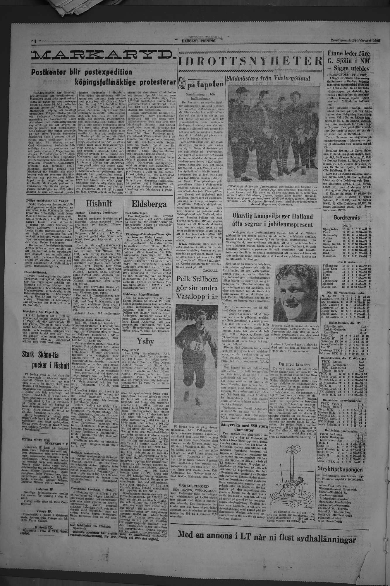 Laholms Tidning Torsdag 24 februari 1955, sida 4