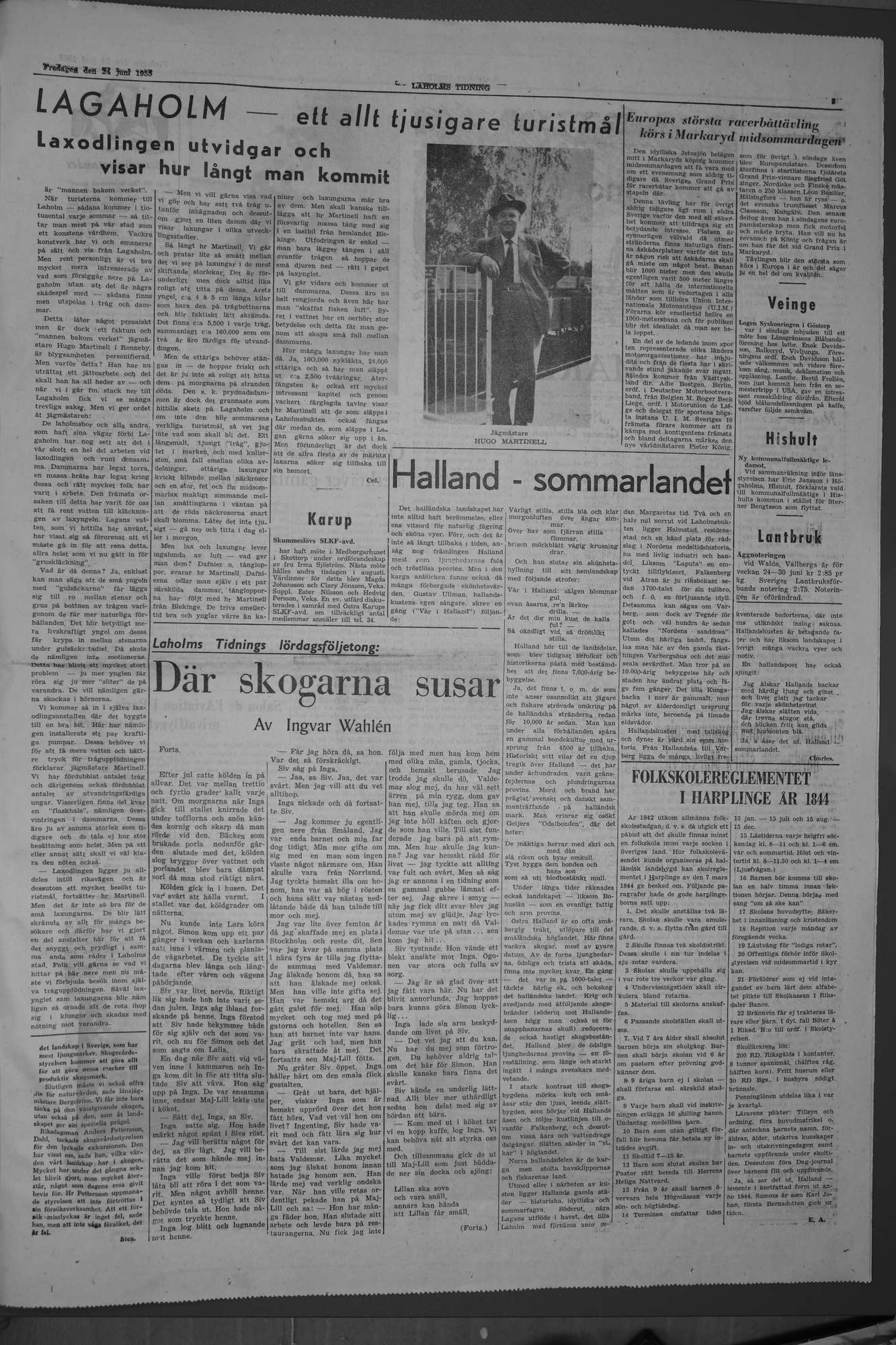Laholms Tidning Fredag 24 juni 1955, sida 5