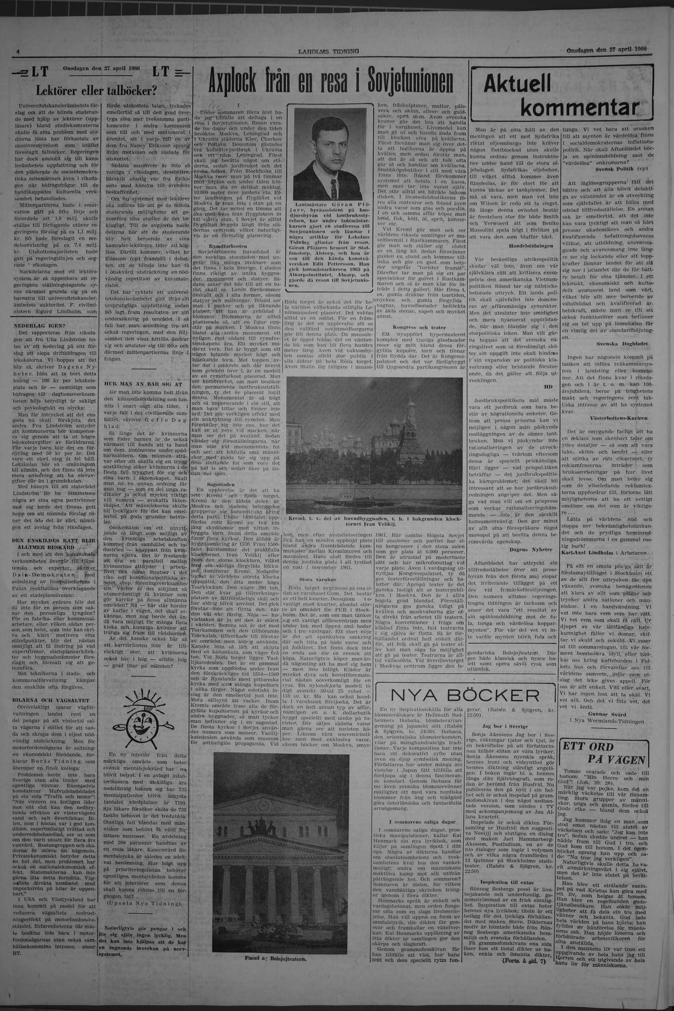 Laholms Tidning Onsdag 27 april 1966, sida 4