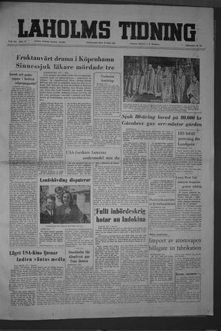 Förstasidan, Onsdag 25 maj 1955