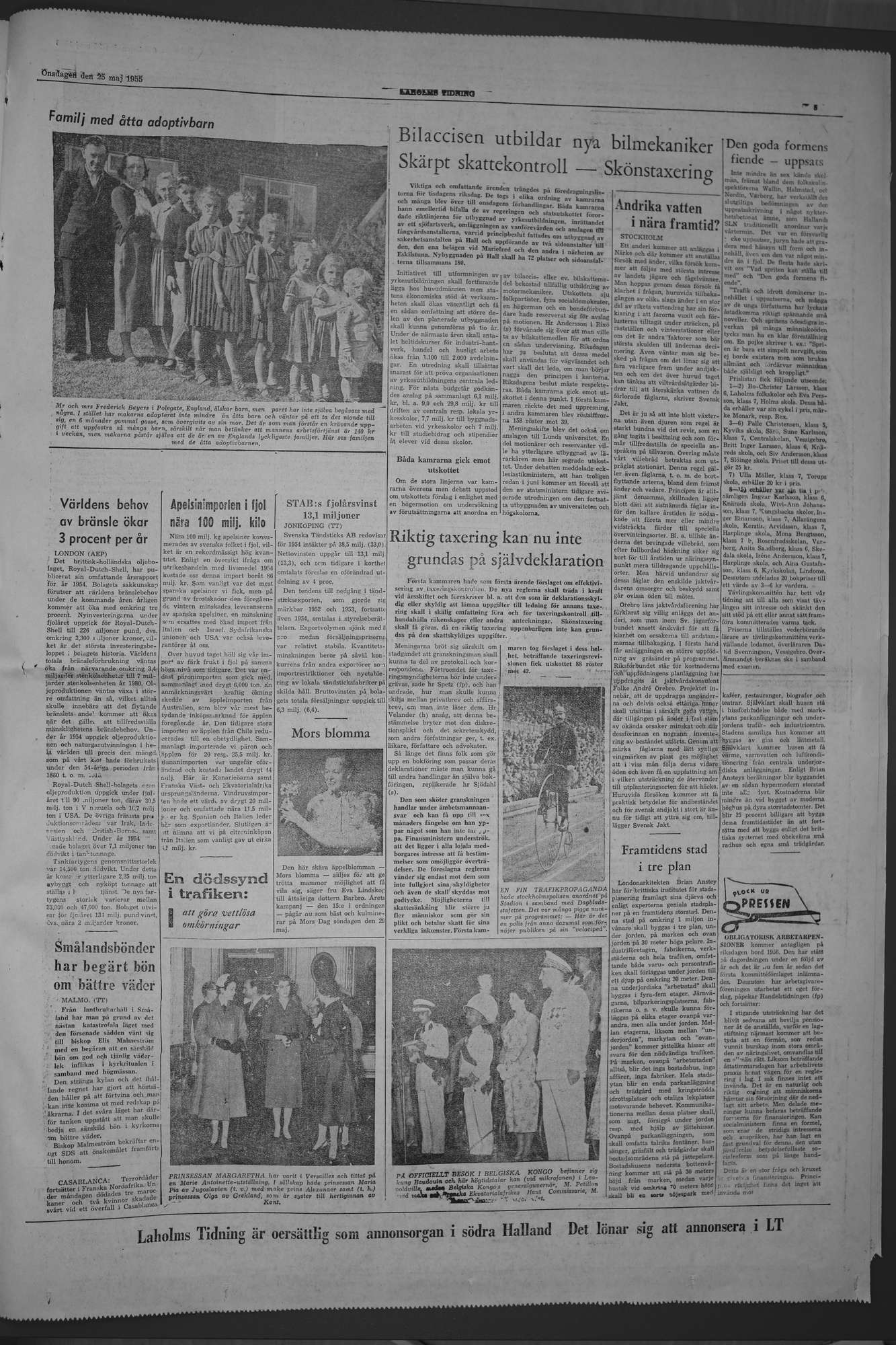 Laholms Tidning Onsdag 25 maj 1955, sida 5