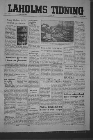 Förstasidan, Fredag 25 november 1955