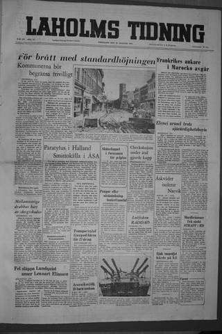 Förstasidan, Fredag 26 augusti 1955