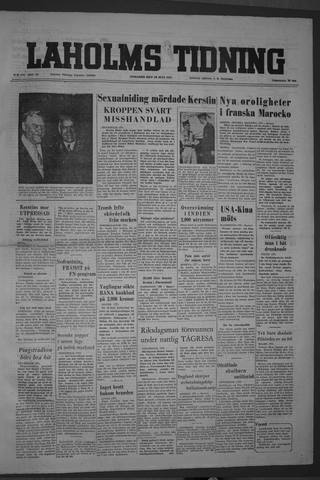 Förstasidan, Tisdag 26 juli 1955