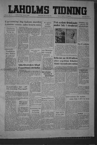 Förstasidan, Torsdag 26 maj 1955