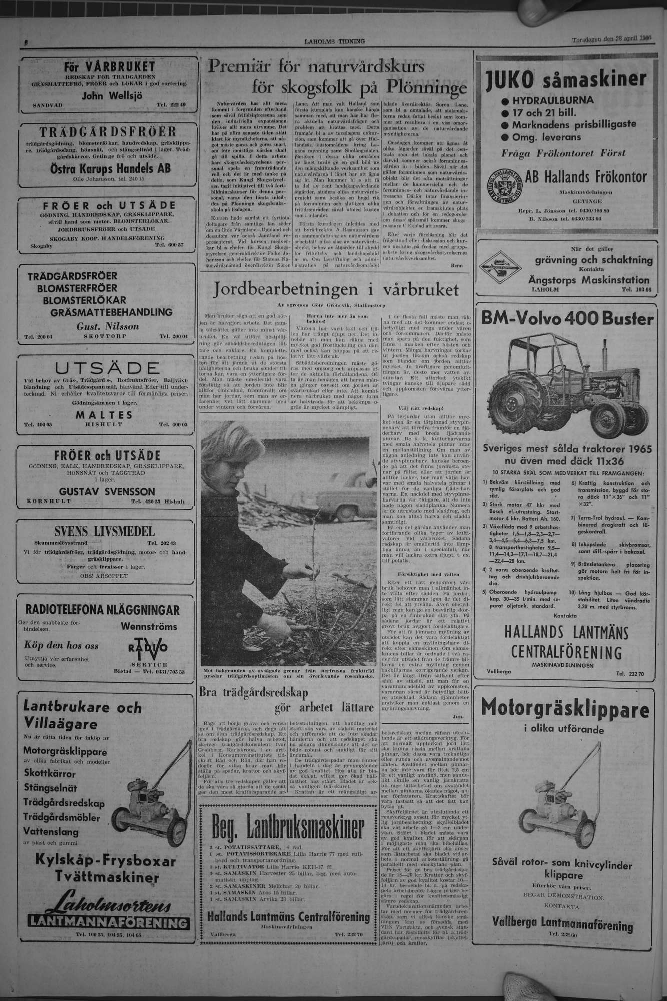 Laholms Tidning Torsdag 28 april 1966, sida 6