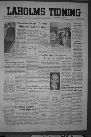 Förstasidan, Lördag 26 mars 1955