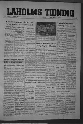 Förstasidan, Onsdag 27 april 1955