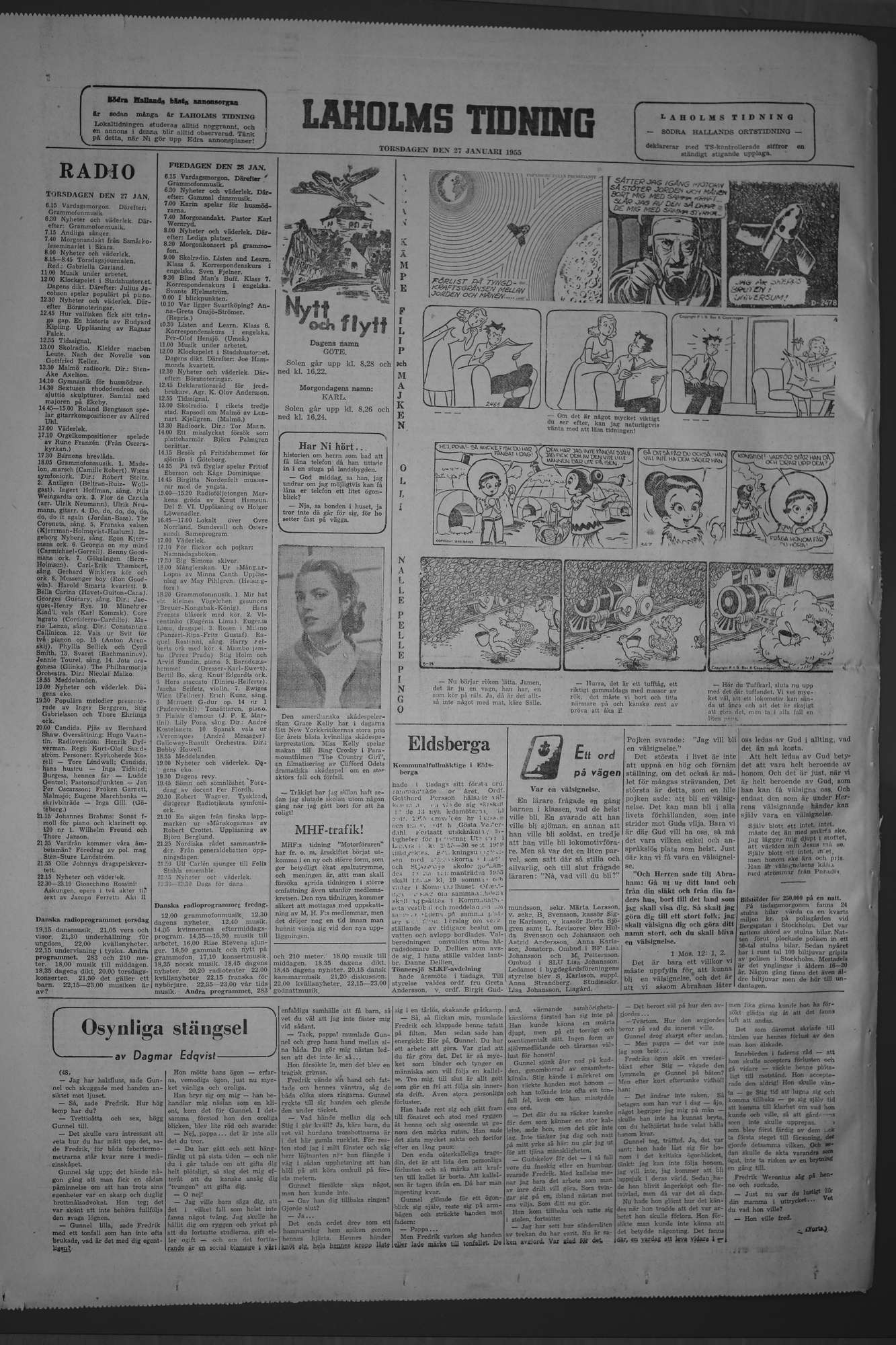 Laholms Tidning Torsdag 27 januari 1955, sida 6