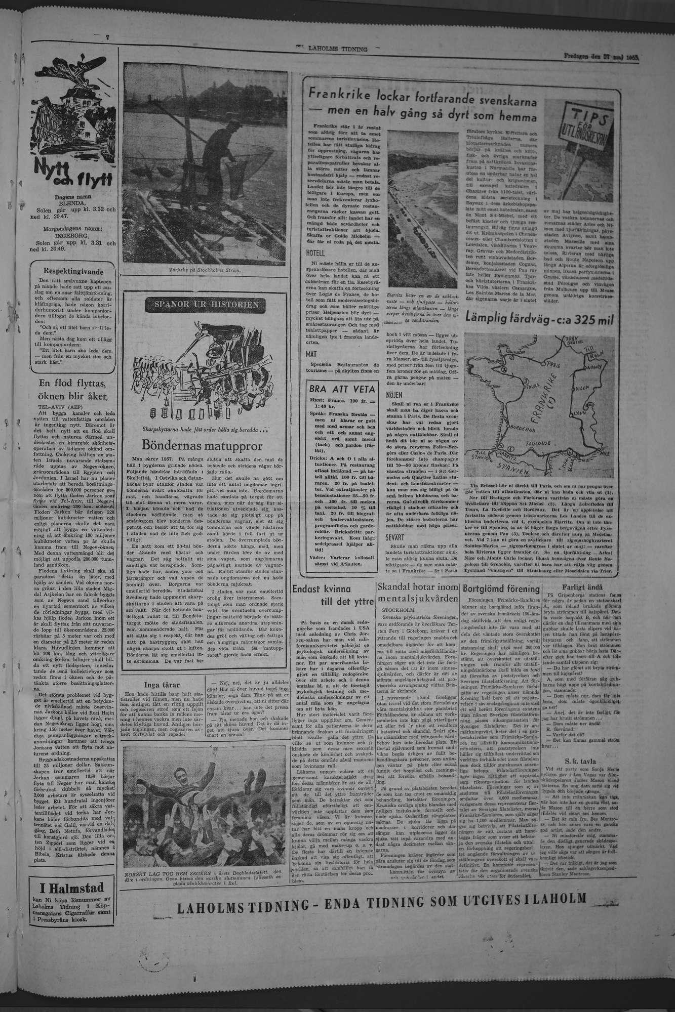 Laholms Tidning Fredag 27 maj 1955, sida 7