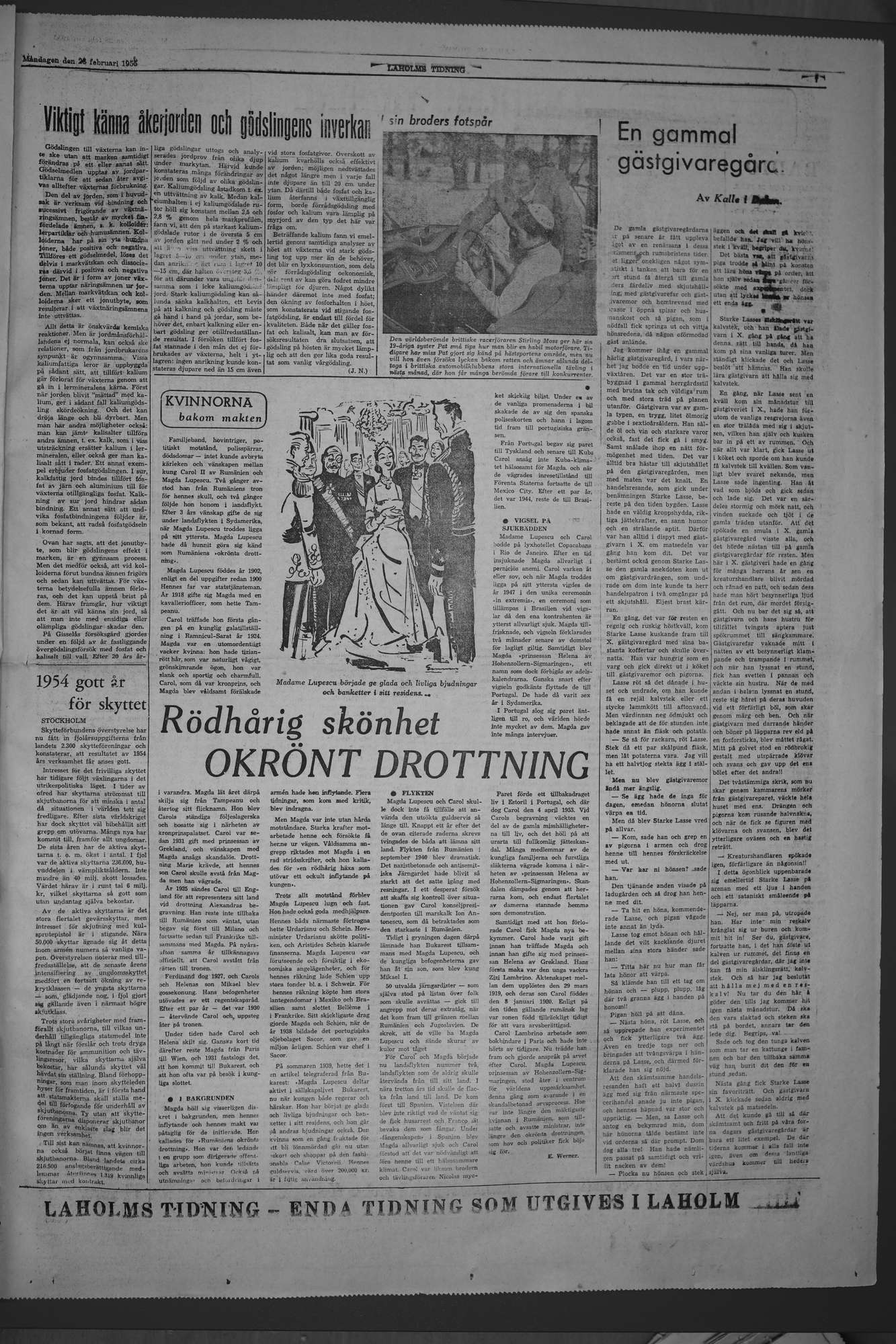 Laholms Tidning Måndag 28 februari 1955, sida 7