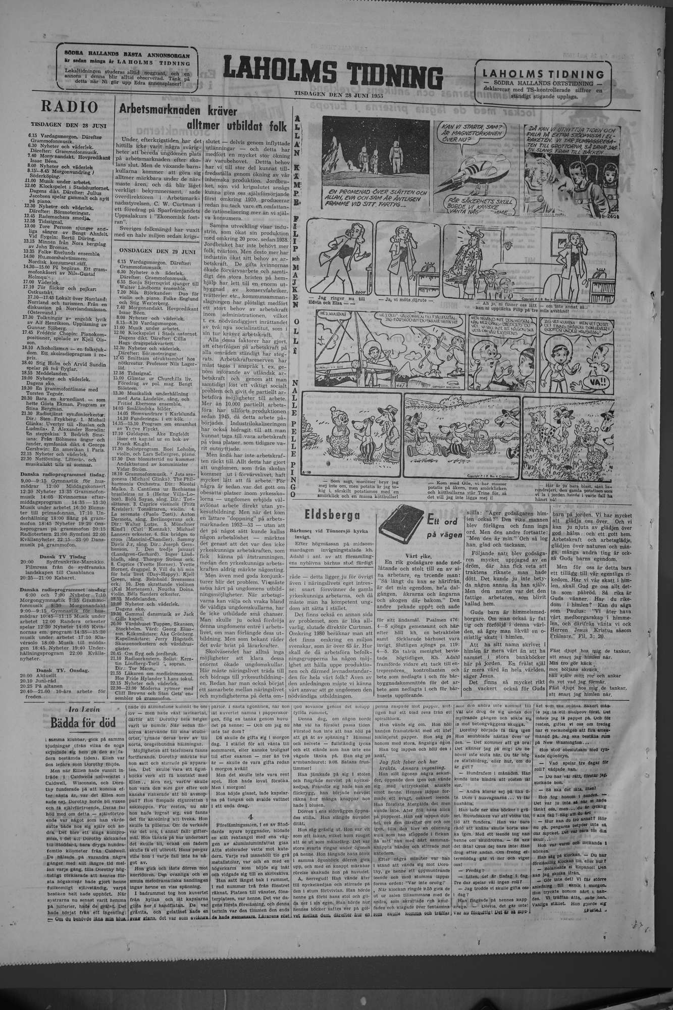 Laholms Tidning Tisdag 28 juni 1955, sida 6