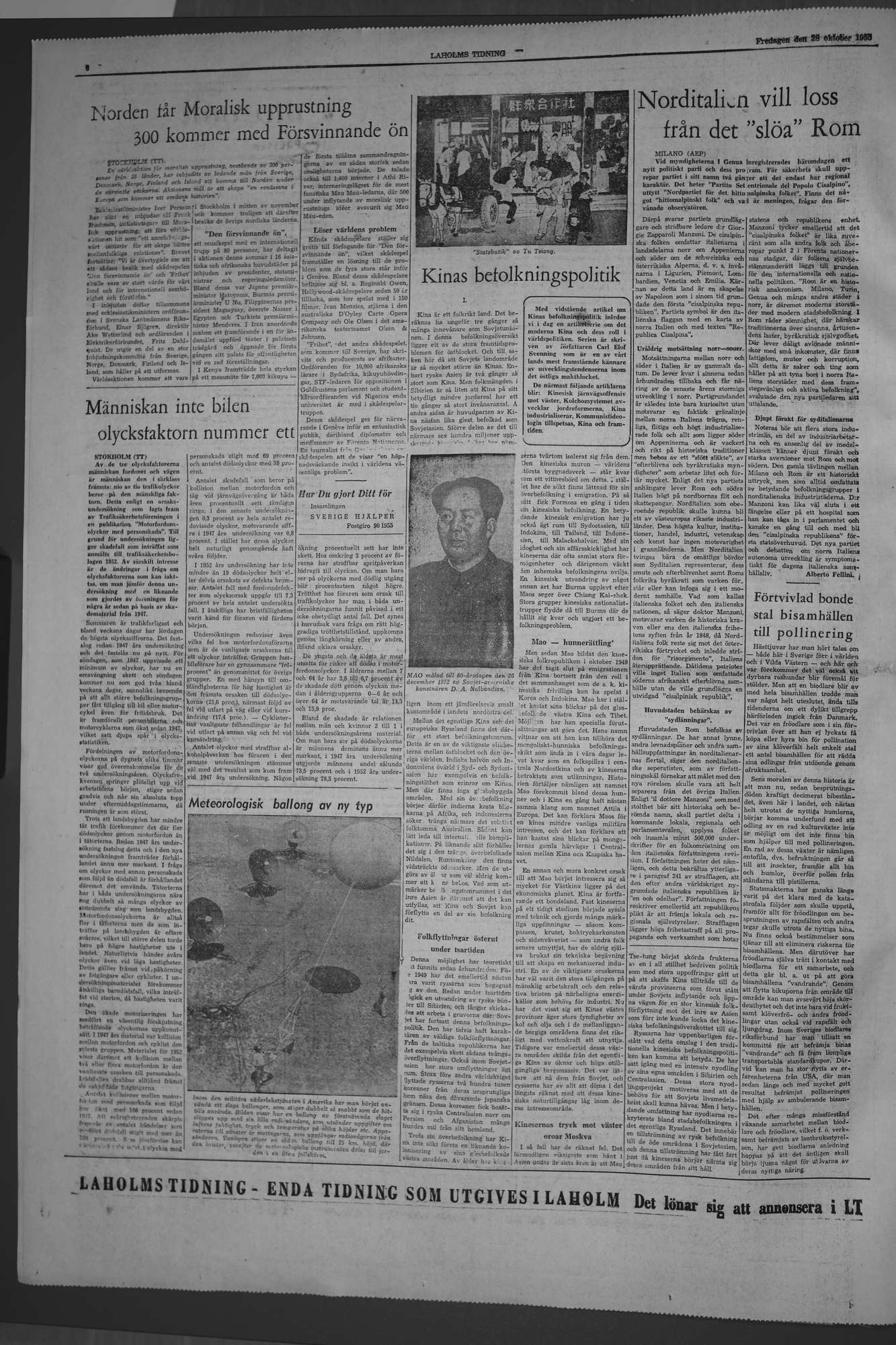 Laholms Tidning Fredag 28 oktober 1955, sida 6