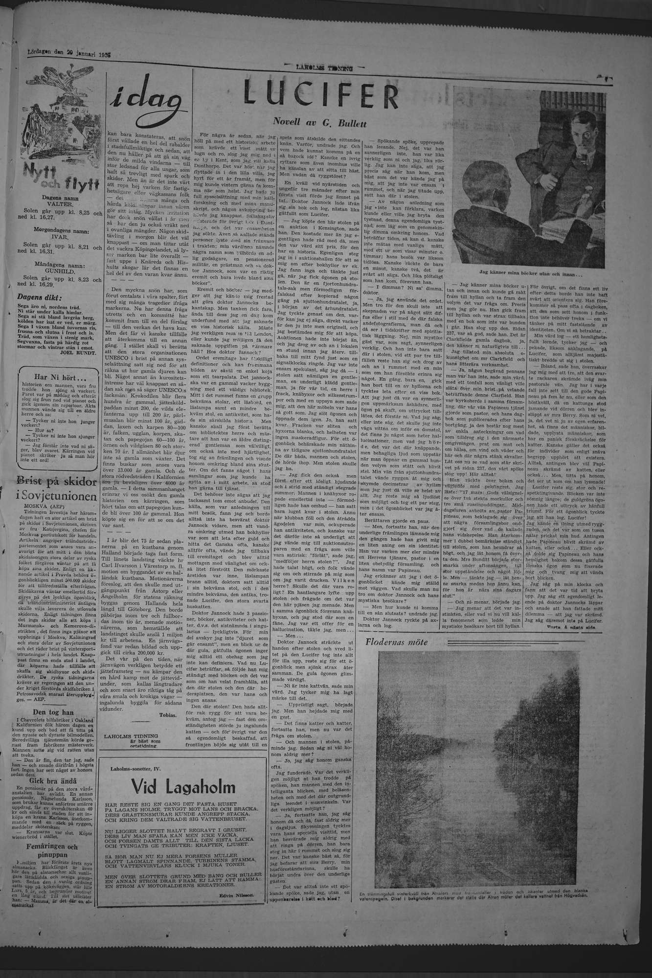 Laholms Tidning Lördag 29 januari 1955, sida 7
