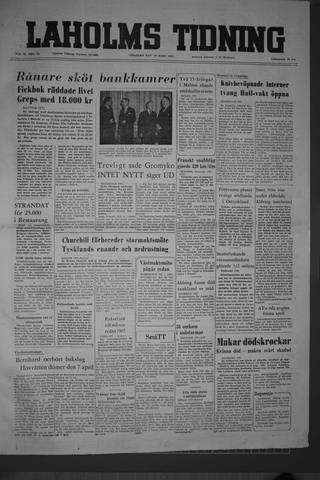 Förstasidan, Tisdag 29 mars 1955
