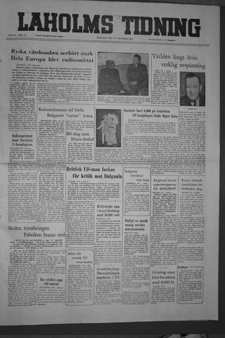 Förstasidan, Tisdag 29 november 1955