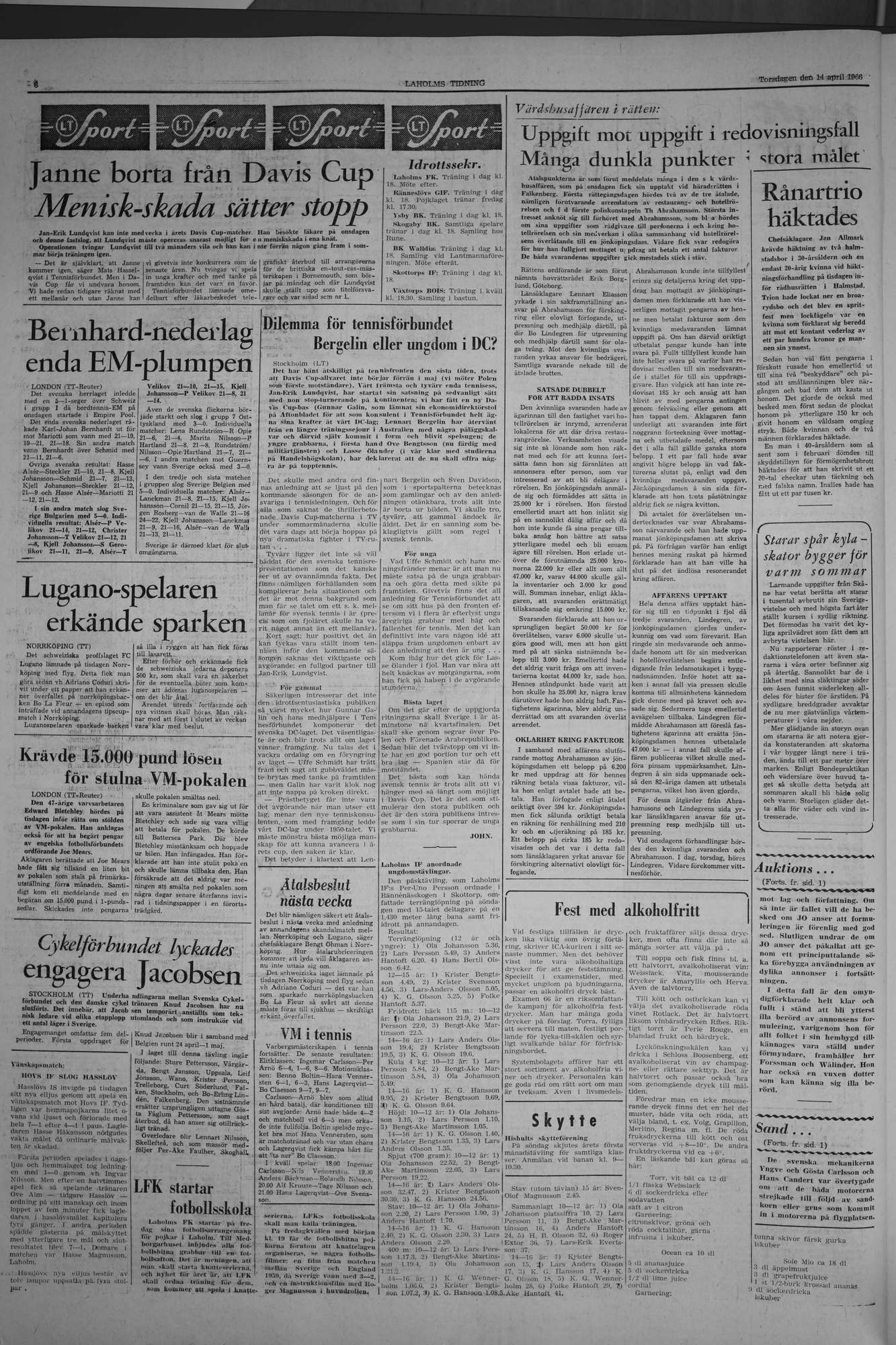 Laholms Tidning Torsdag 14 april 1966, sida 6
