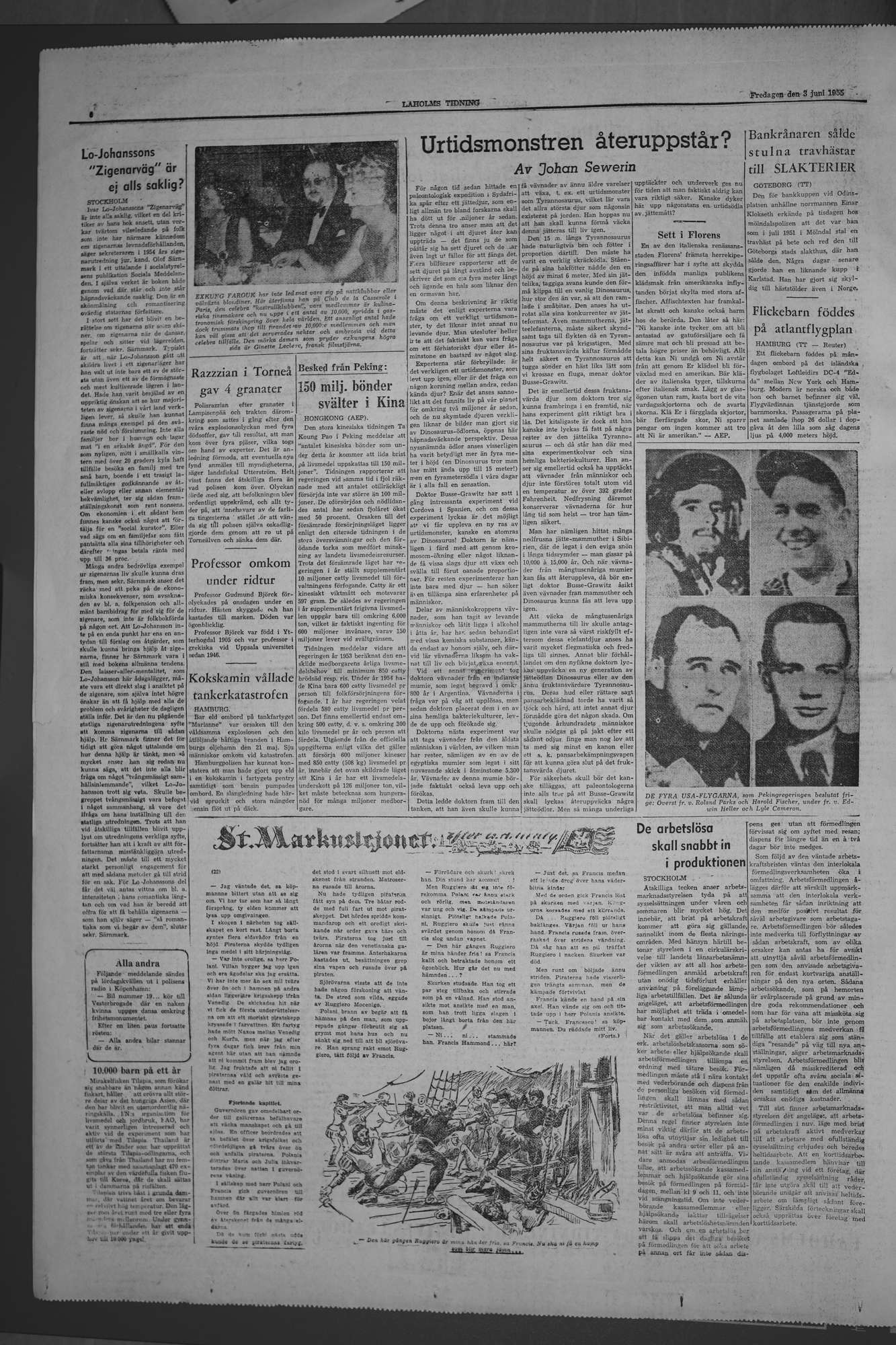 Laholms Tidning Fredag 3 juni 1955, sida 6
