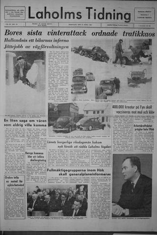 Förstasidan, Fredag 15 april 1966