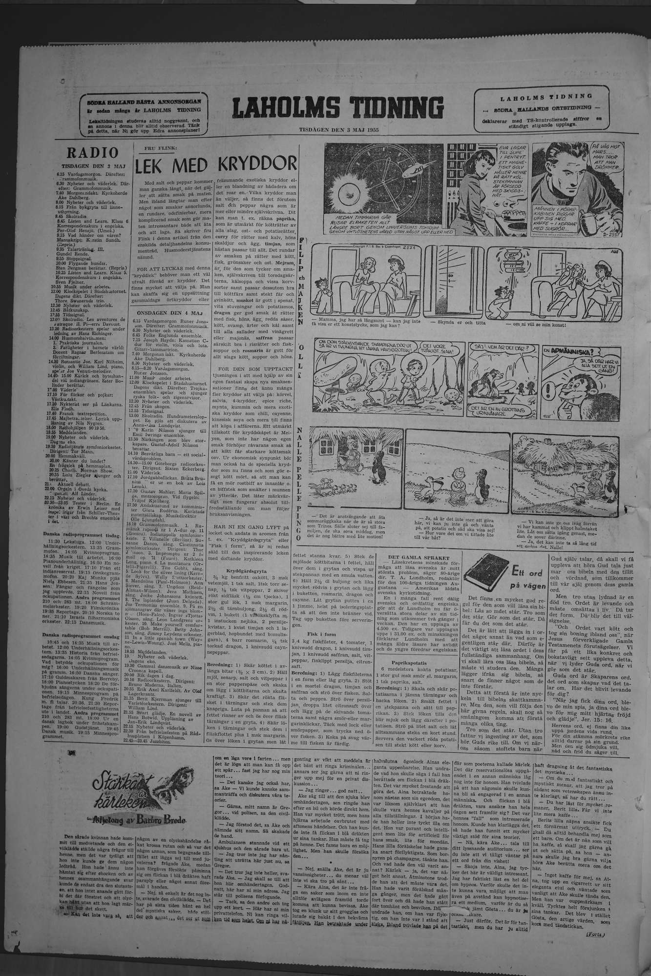 Laholms Tidning Tisdag 3 maj 1955, sida 6