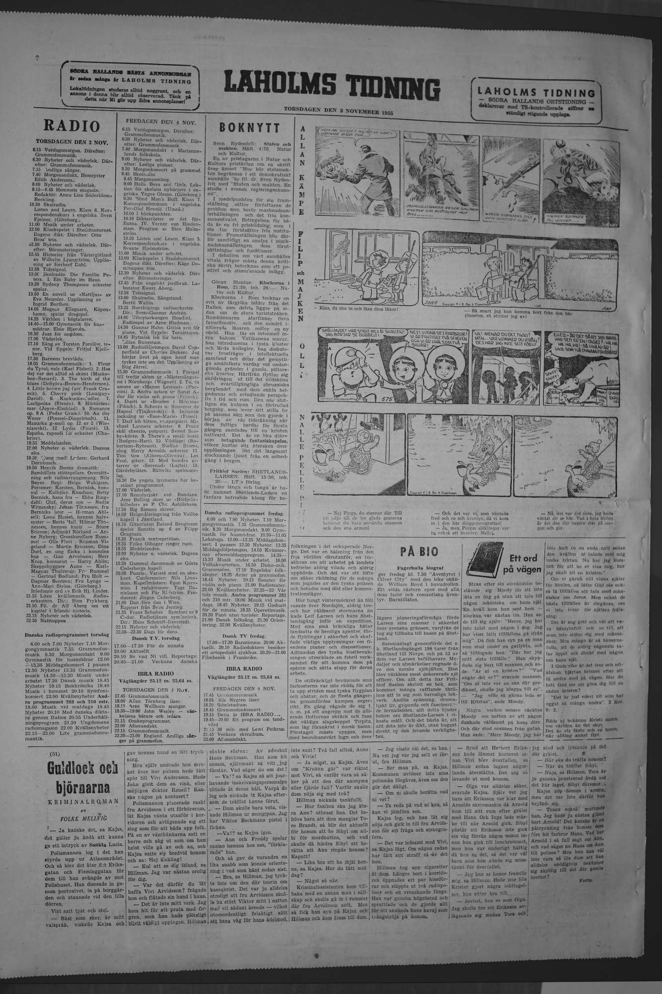 Laholms Tidning Torsdag 3 november 1955, sida 8