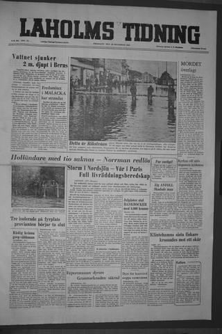 Förstasidan, Fredag 30 december 1955