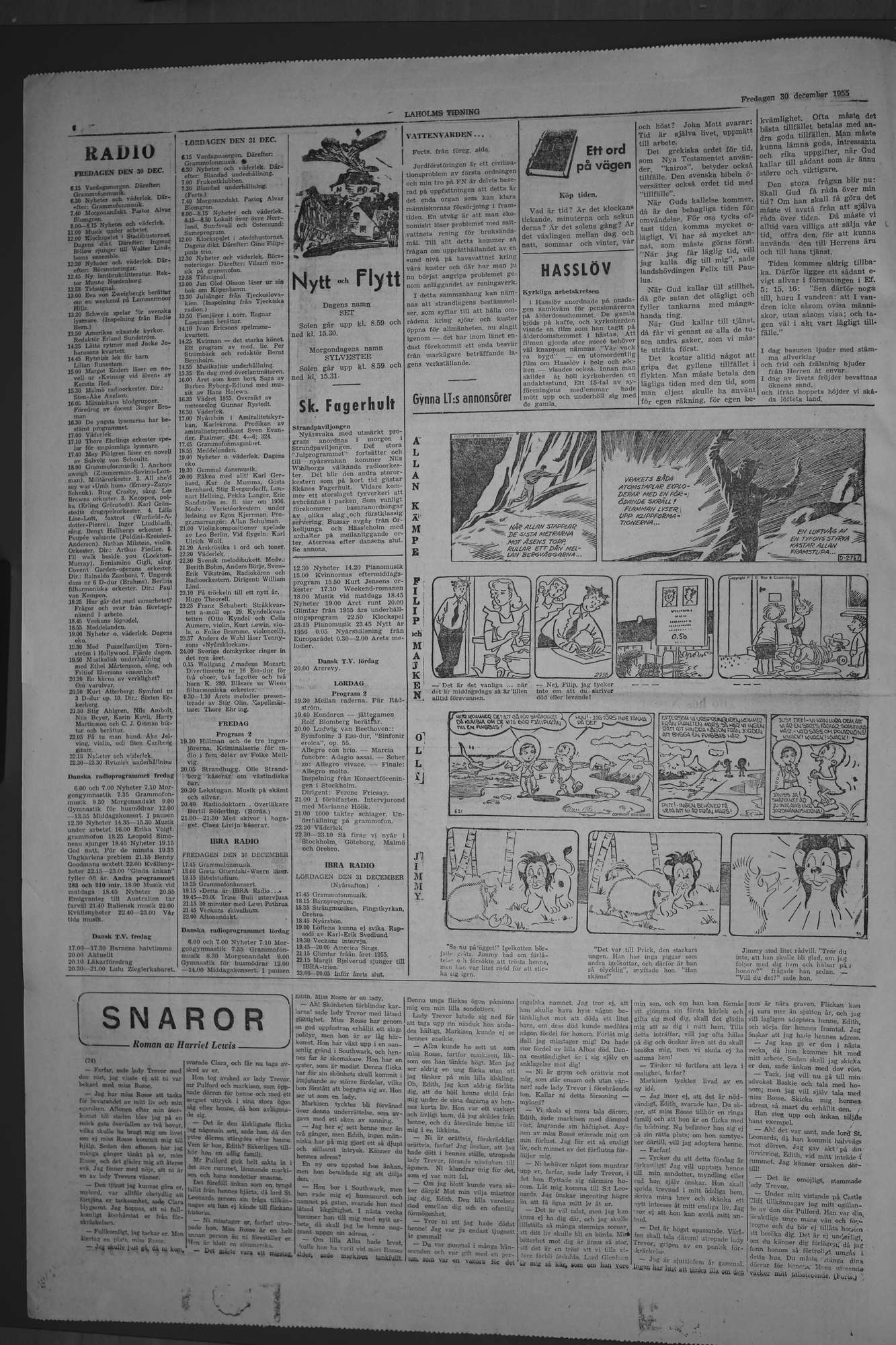 Laholms Tidning Fredag 30 december 1955, sida 6