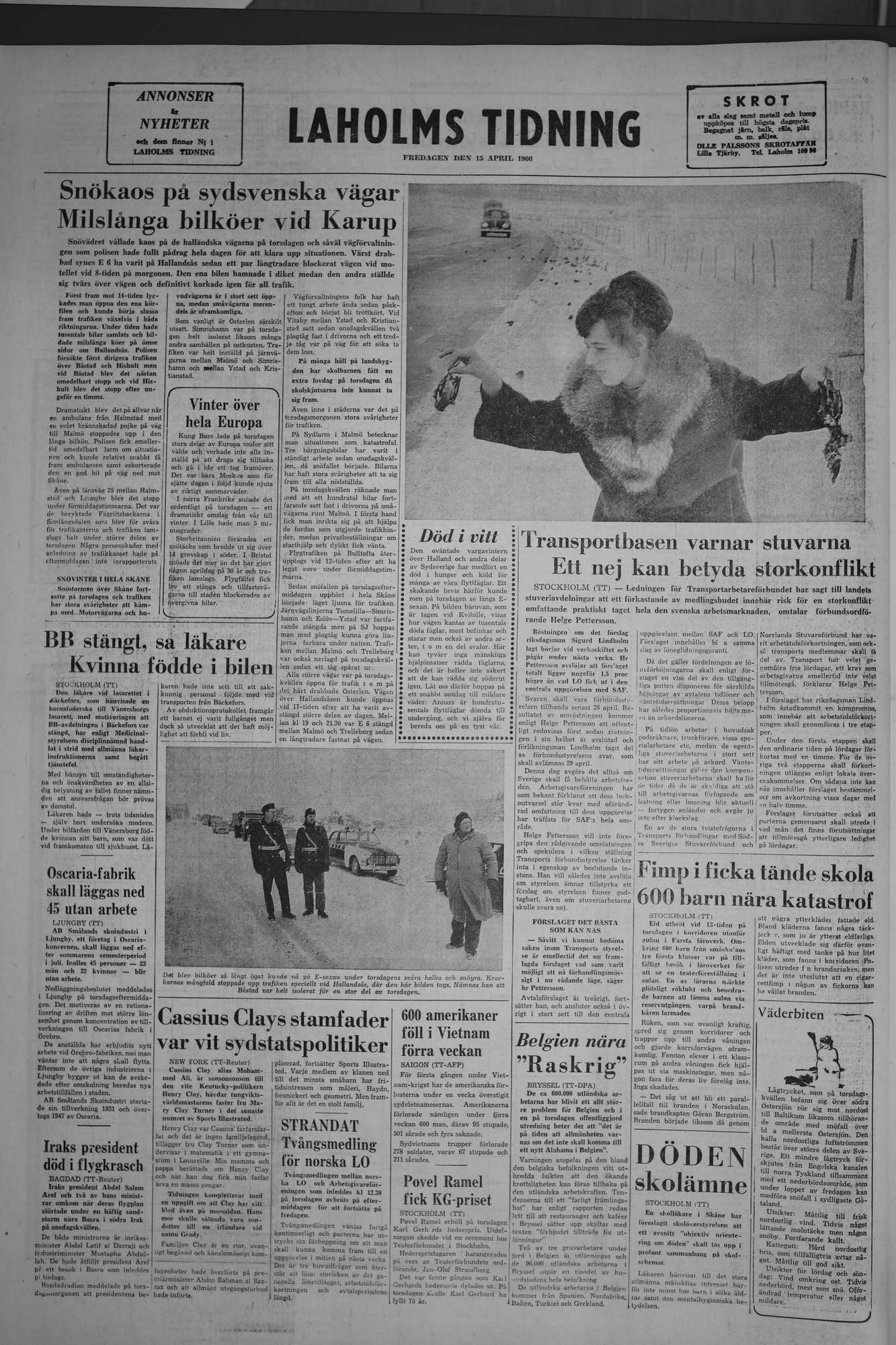 Laholms Tidning Fredag 15 april 1966, sida 8
