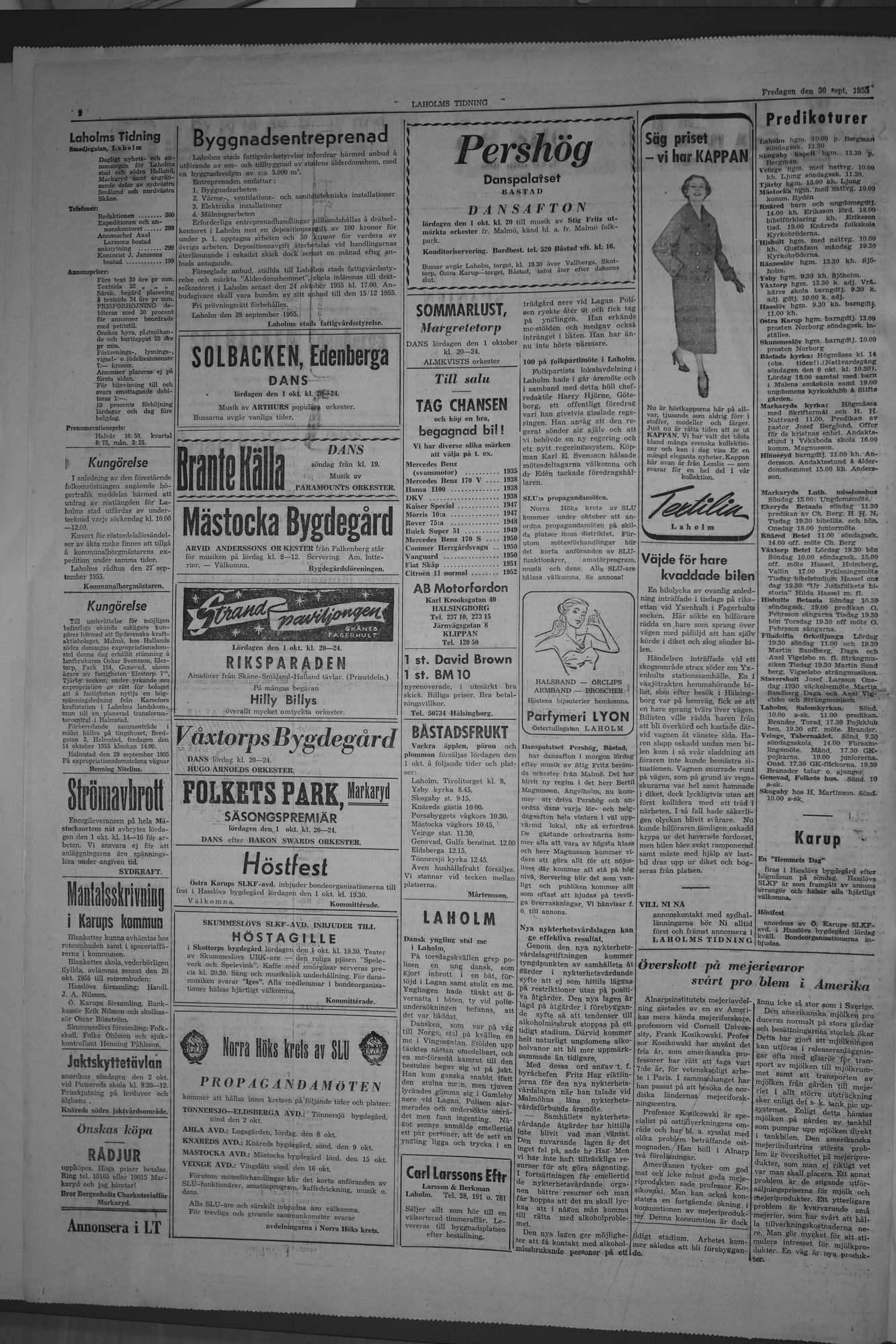 Laholms Tidning Fredag 30 september 1955, sida 2