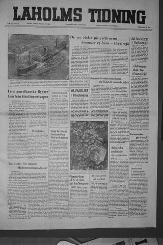 Förstasidan, Tisdag 31 maj 1955