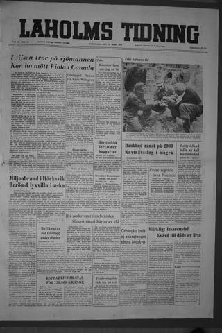 Förstasidan, Torsdag 31 mars 1955