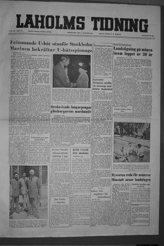 Förstasidan, Torsdag 4 augusti 1955