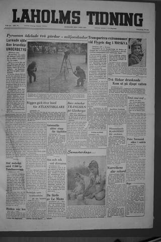Förstasidan, Måndag 4 juli 1955