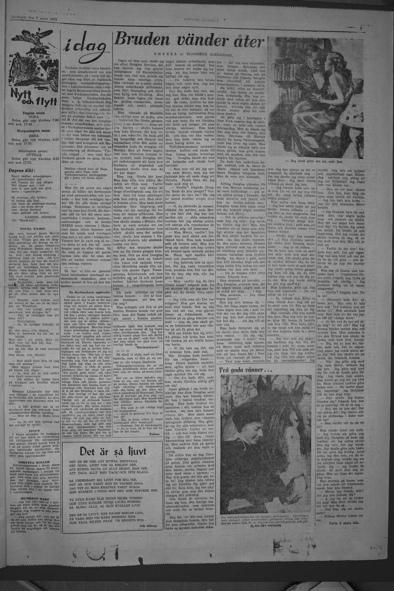 Laholms Tidning Lördag 5 mars 1955, sida 7