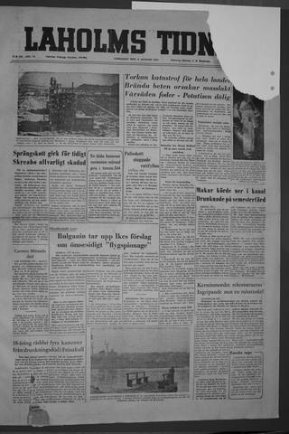 Förstasidan, Lördag 6 augusti 1955