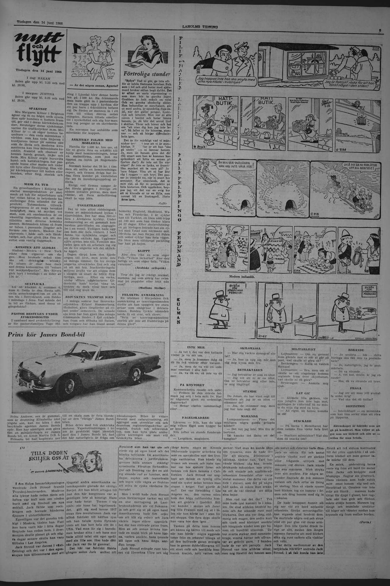 Laholms Tidning Tisdag 14 juni 1966, sida 5