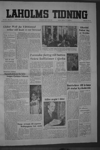 Förstasidan, Onsdag 8 juni 1955