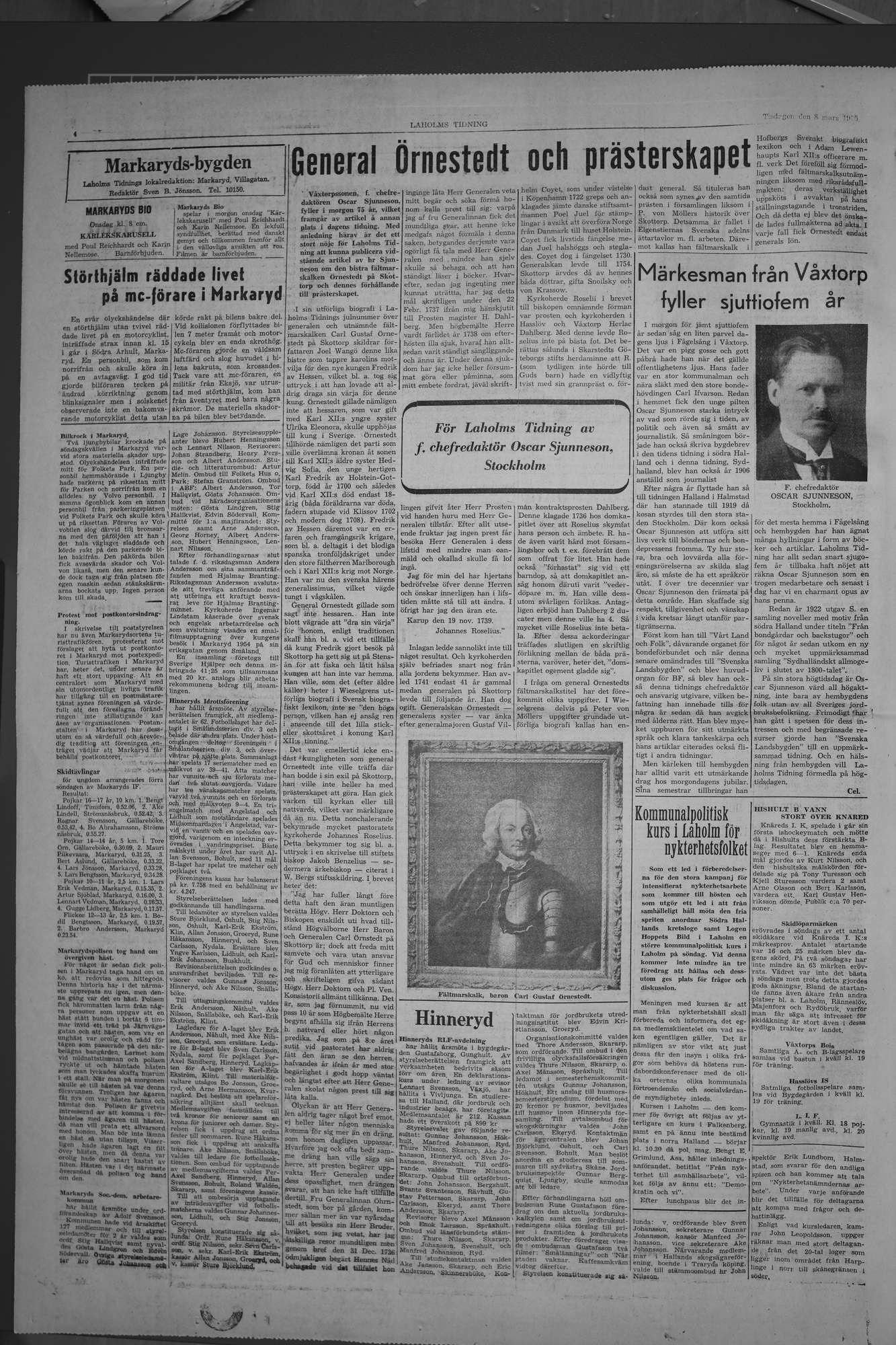 Laholms Tidning Tisdag 8 mars 1955, sida 4