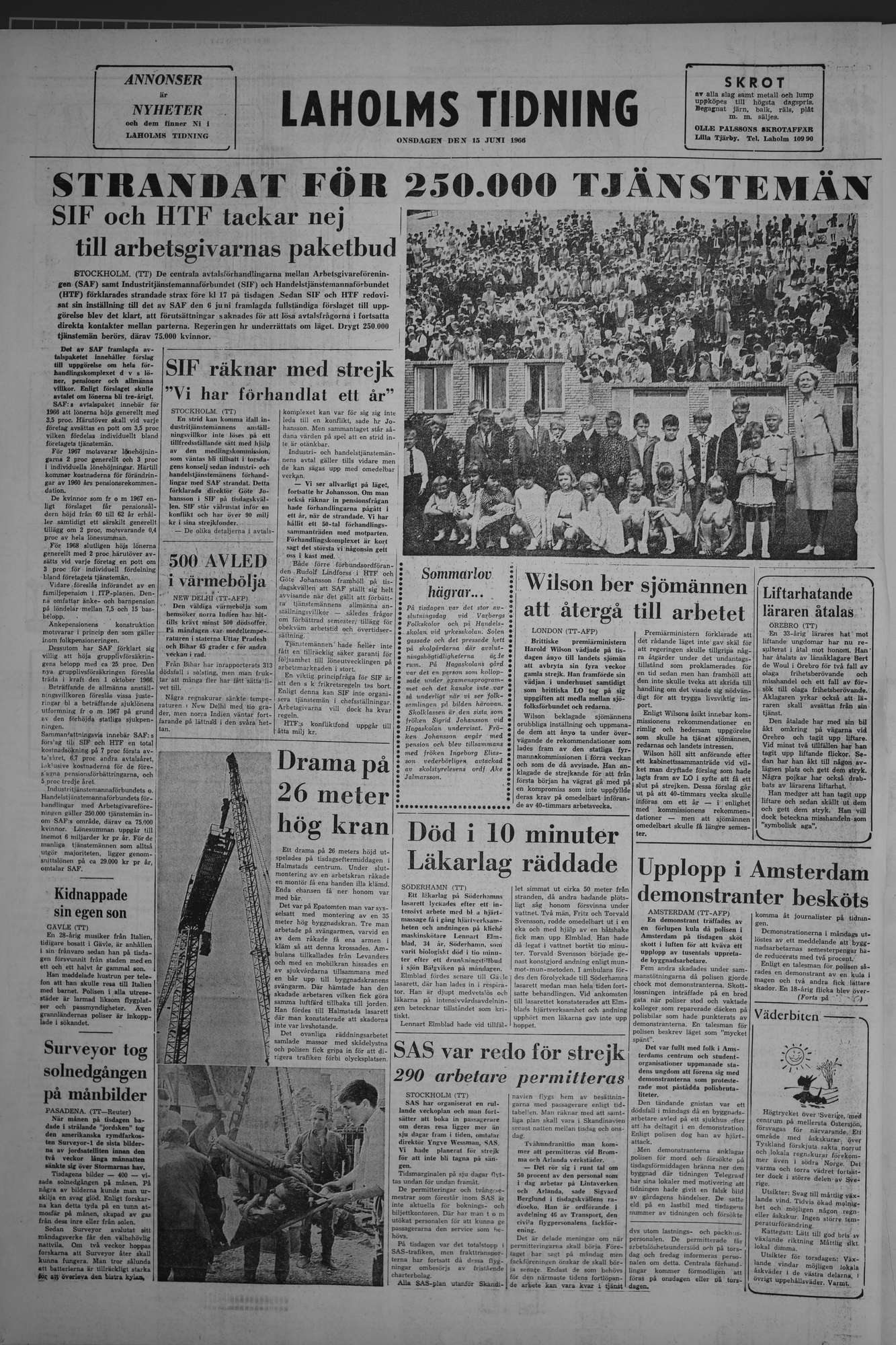 Laholms Tidning Onsdag 15 juni 1966, sida 8
