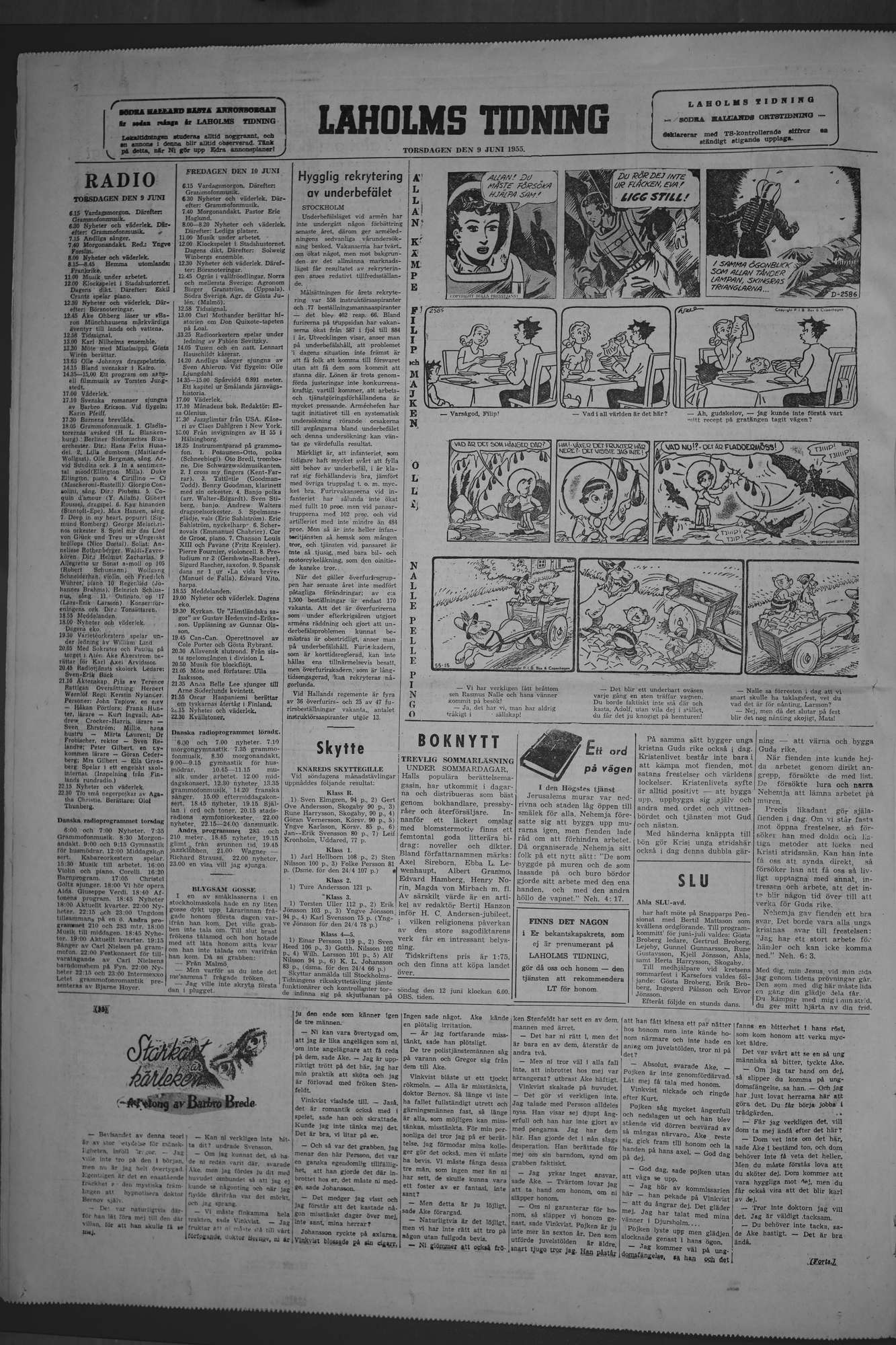 Laholms Tidning Torsdag 9 juni 1955, sida 6