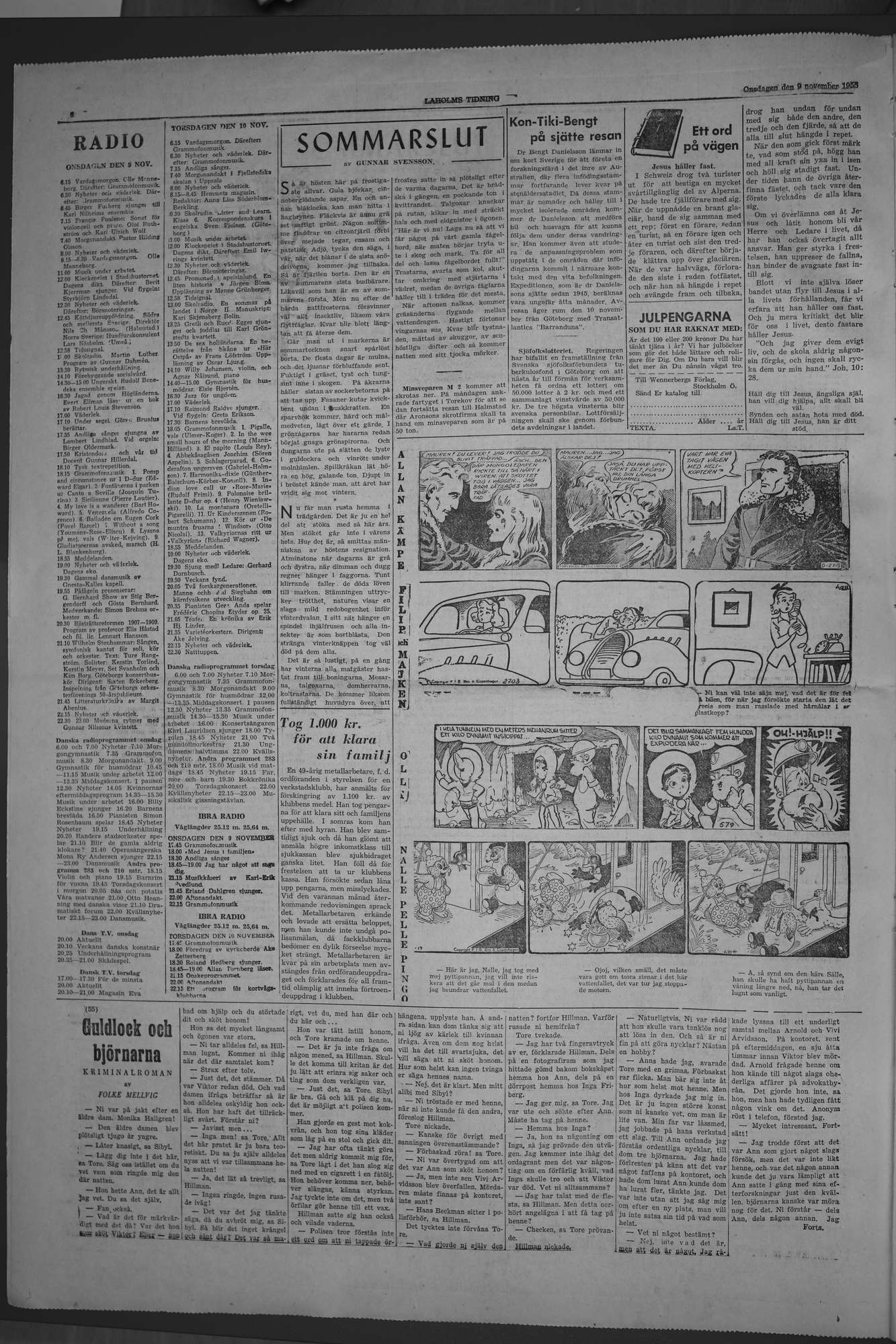 Laholms Tidning Onsdag 9 november 1955, sida 6