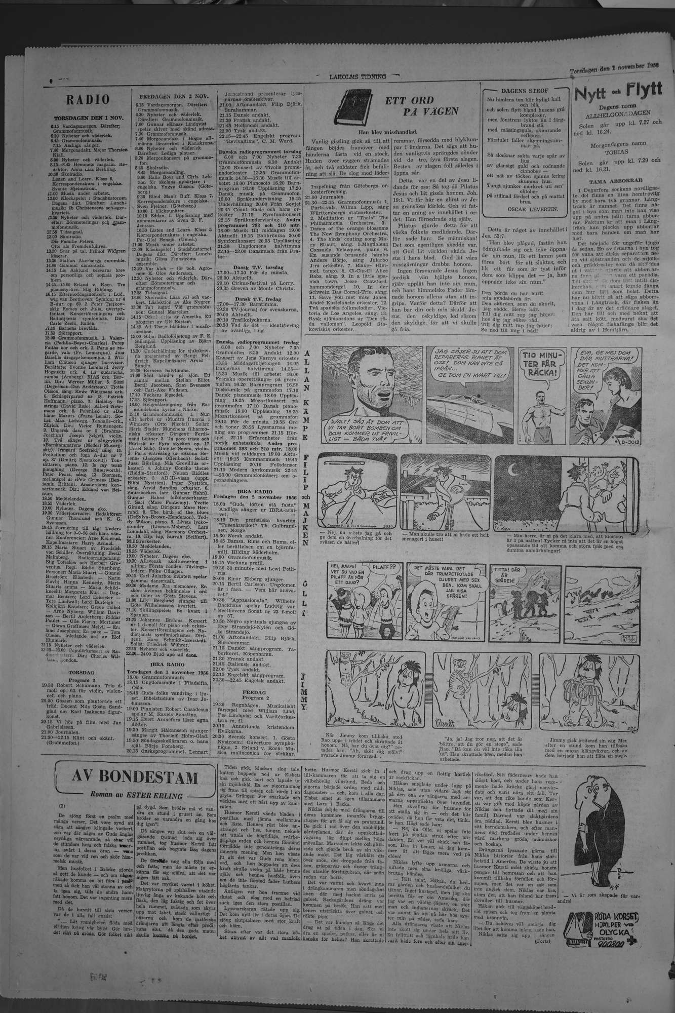 Laholms Tidning Torsdag 1 november 1956, sida 6